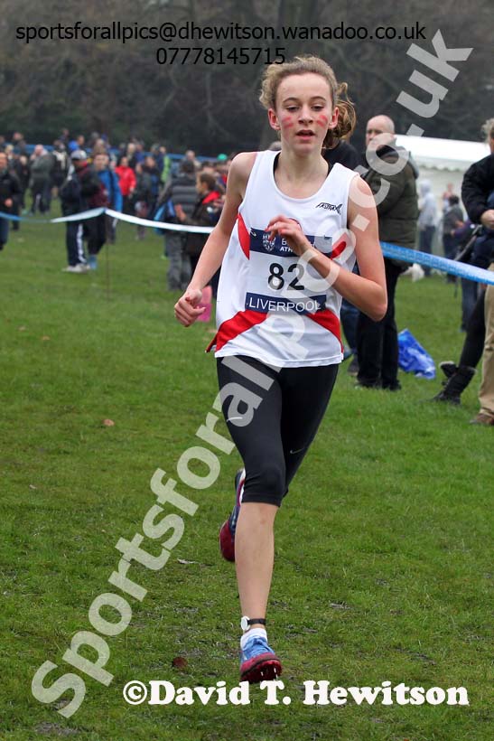 Girls under-13s European Cross Country Trials, Sefton Park, Liverpool. Photo: David T. Hewitson/Sports for All Pics